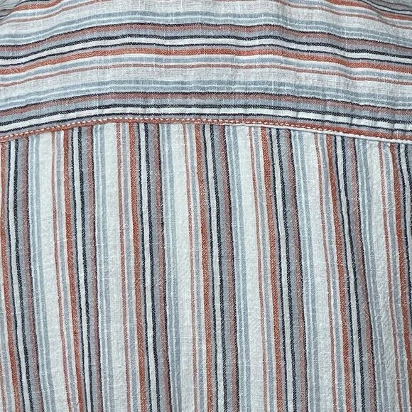 BEACHLUNCHLOUNGE Lightweight, Striped, Sleeveless, Button Down Top, Size S - Picture 8 of 8